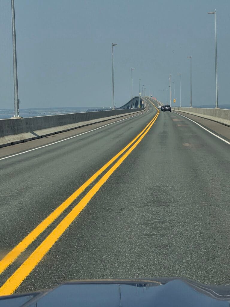 Pont de la confédération entre le Nouveau Brunswick et l’Île du Prince Édouard.