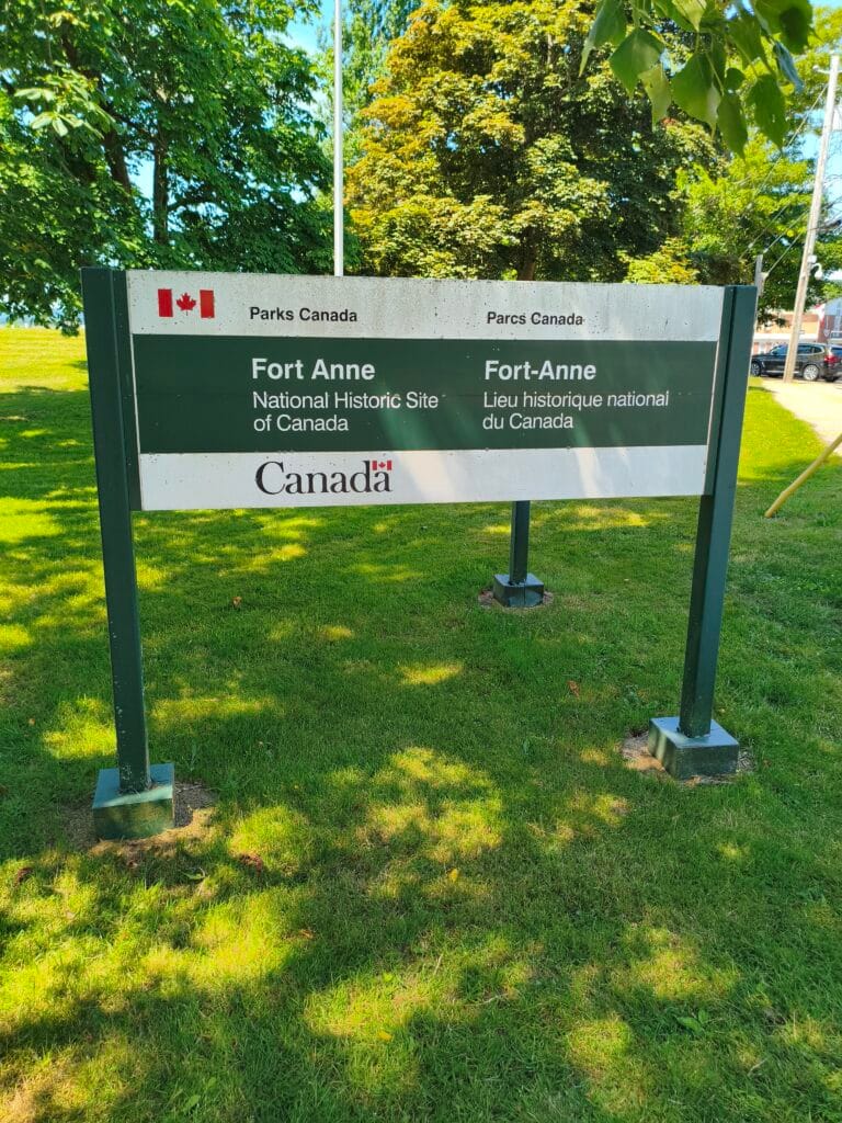Le fort Saint Anne dans la ville d'Annapolis Royal