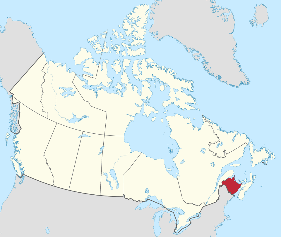 New_Brunswick_Canada.svg Carte du Nouveau Brunswick New Brunswick.